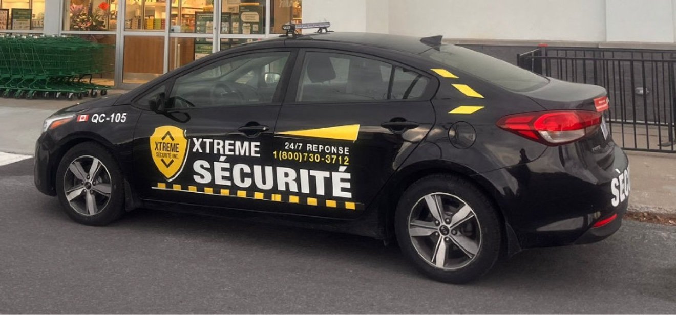 Xtreme Security black patrol SUV in Quebec