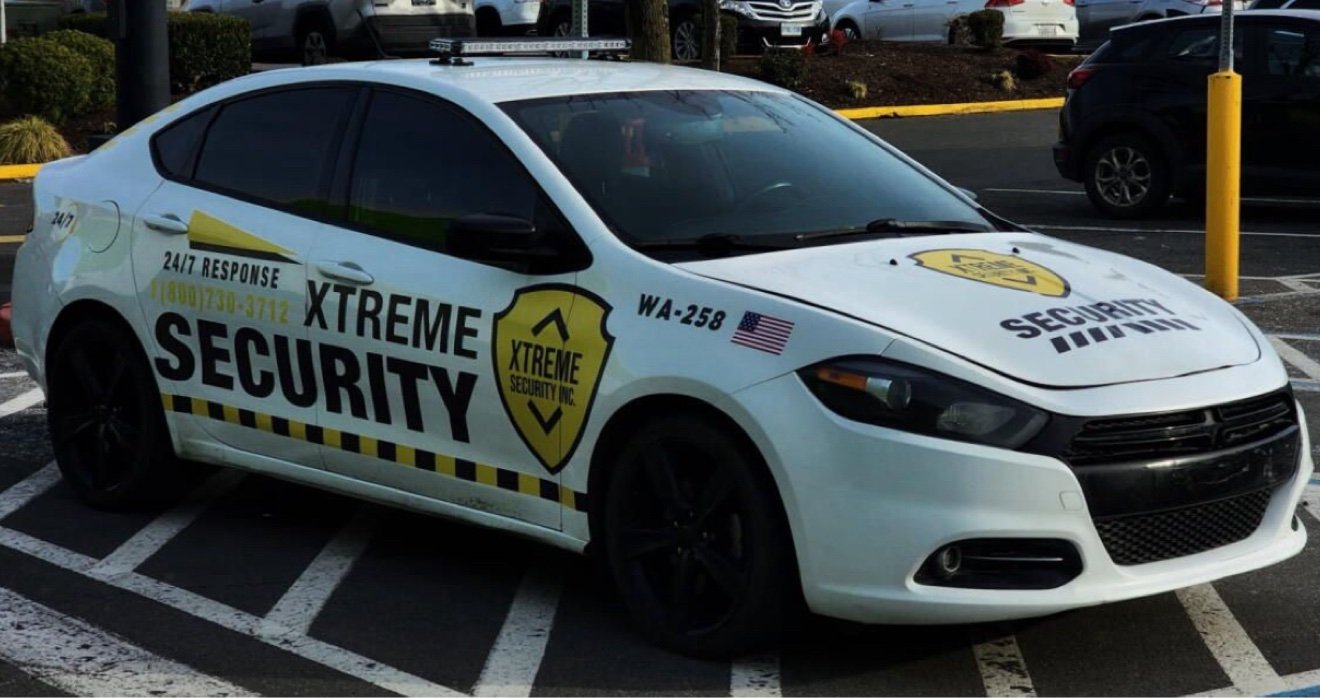 Xtreme Security white patrol car in Washington