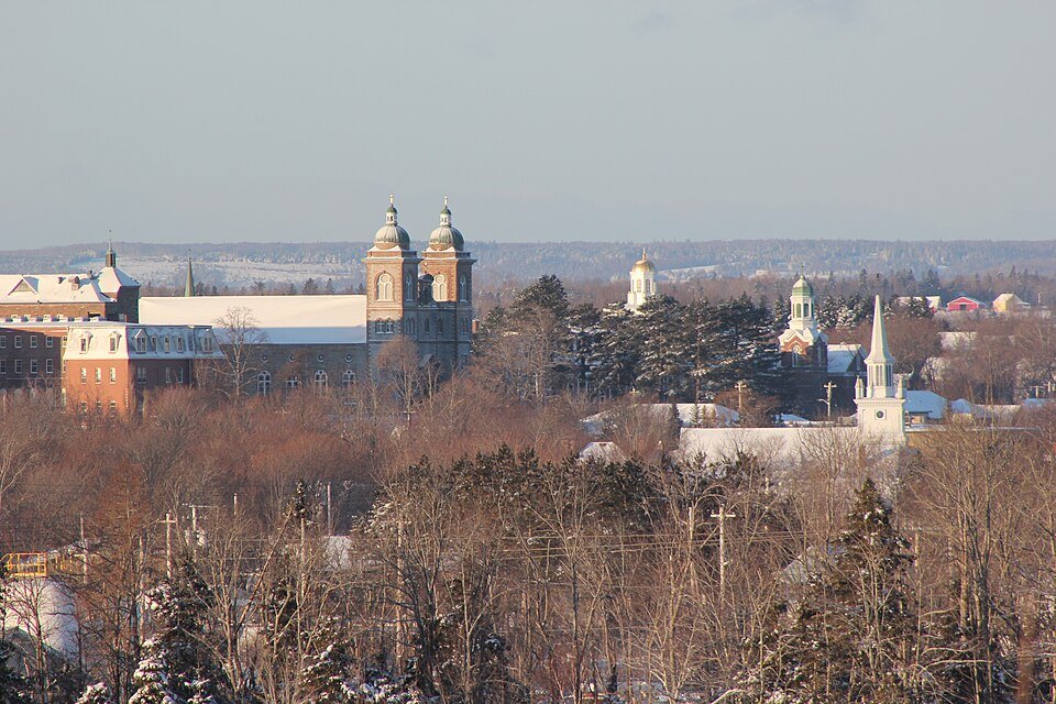 Antigonish Nova Scotia Main Street and St Francis Xavier University