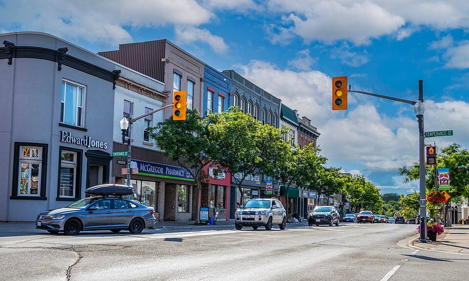 Bowmanville Ontario historic downtown on King Street