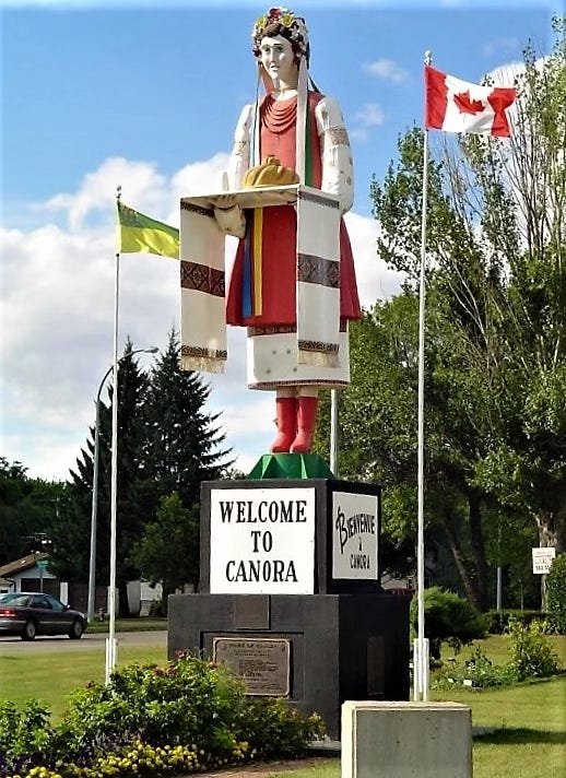 Canora Saskatchewan Lesia statue