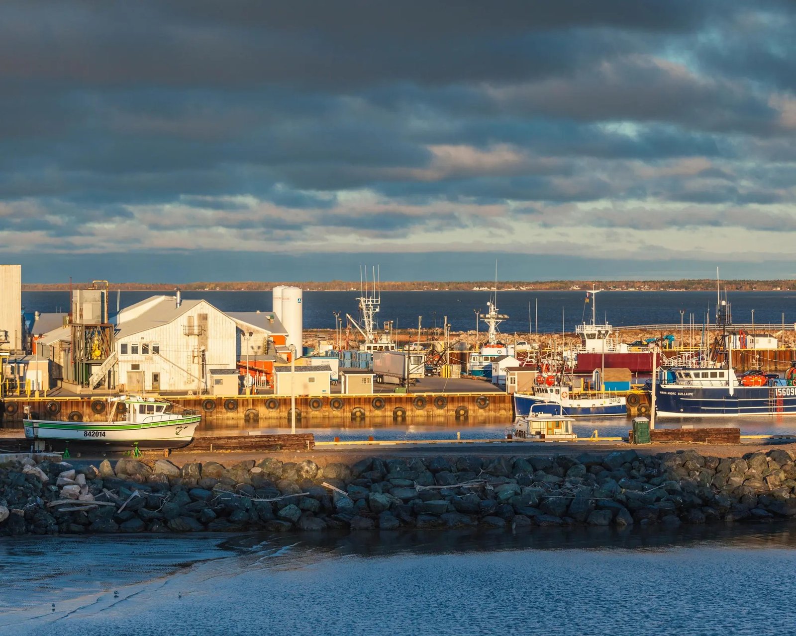 Caraquet New Brunswick fishing harbour