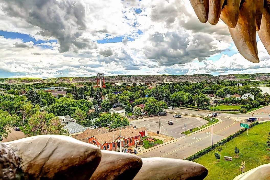 Drumheller Alberta badlands view