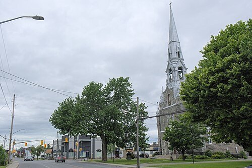 Embrun church on main street