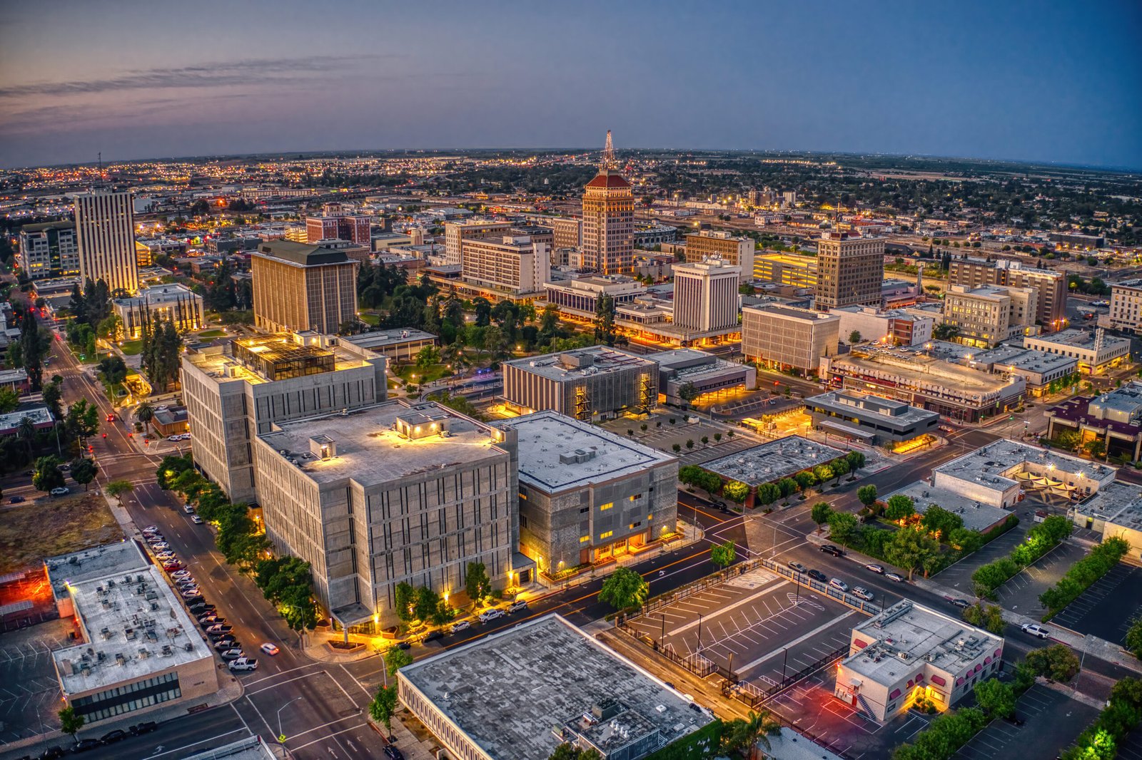 Fresno downtown skyline