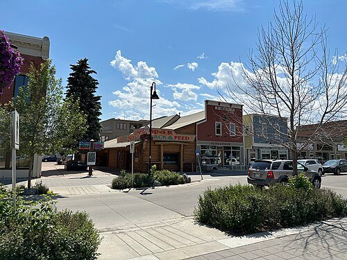 High River Alberta downtown street view