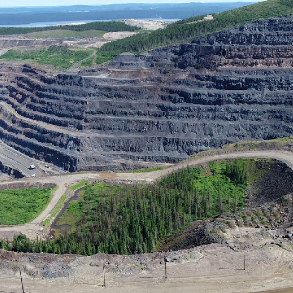 Labrador City iron ore mining district