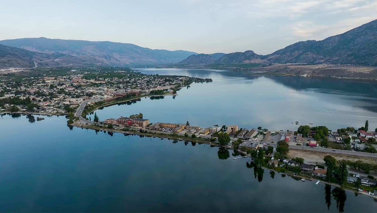 Osoyoos Lake and desert hills