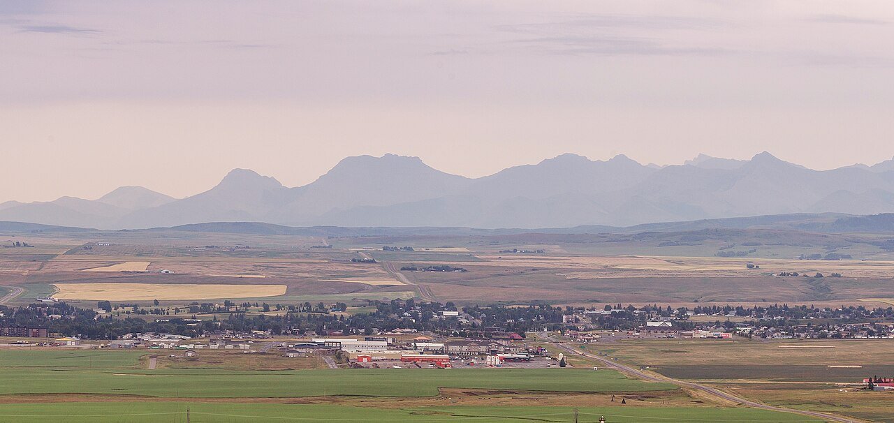 Pincher Creek Alberta town view
