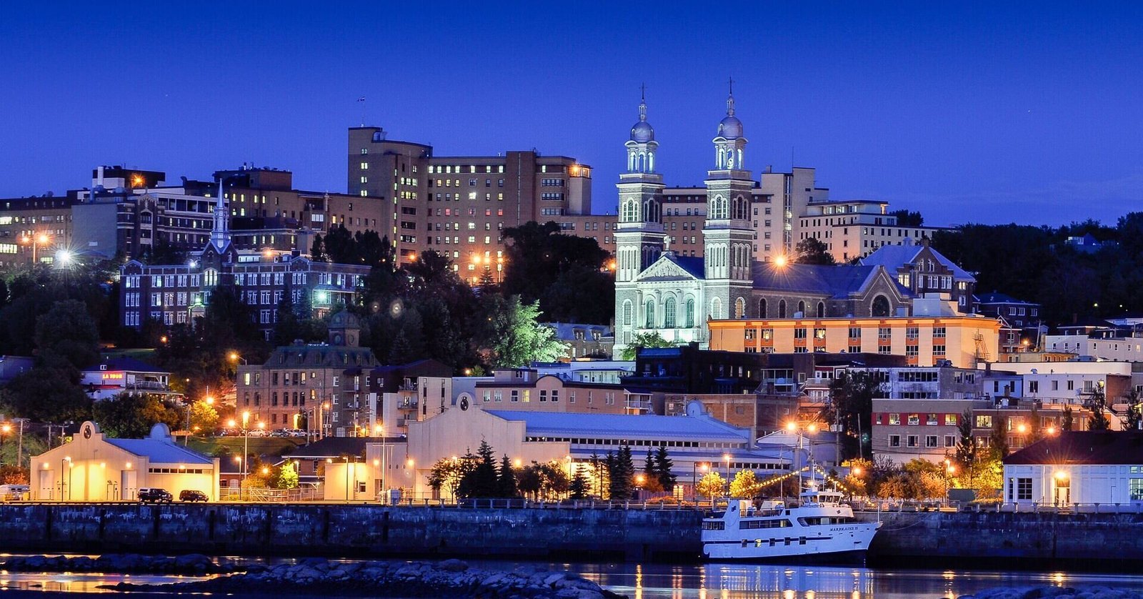 Saguenay Quebec Chicoutimi borough and Saguenay River