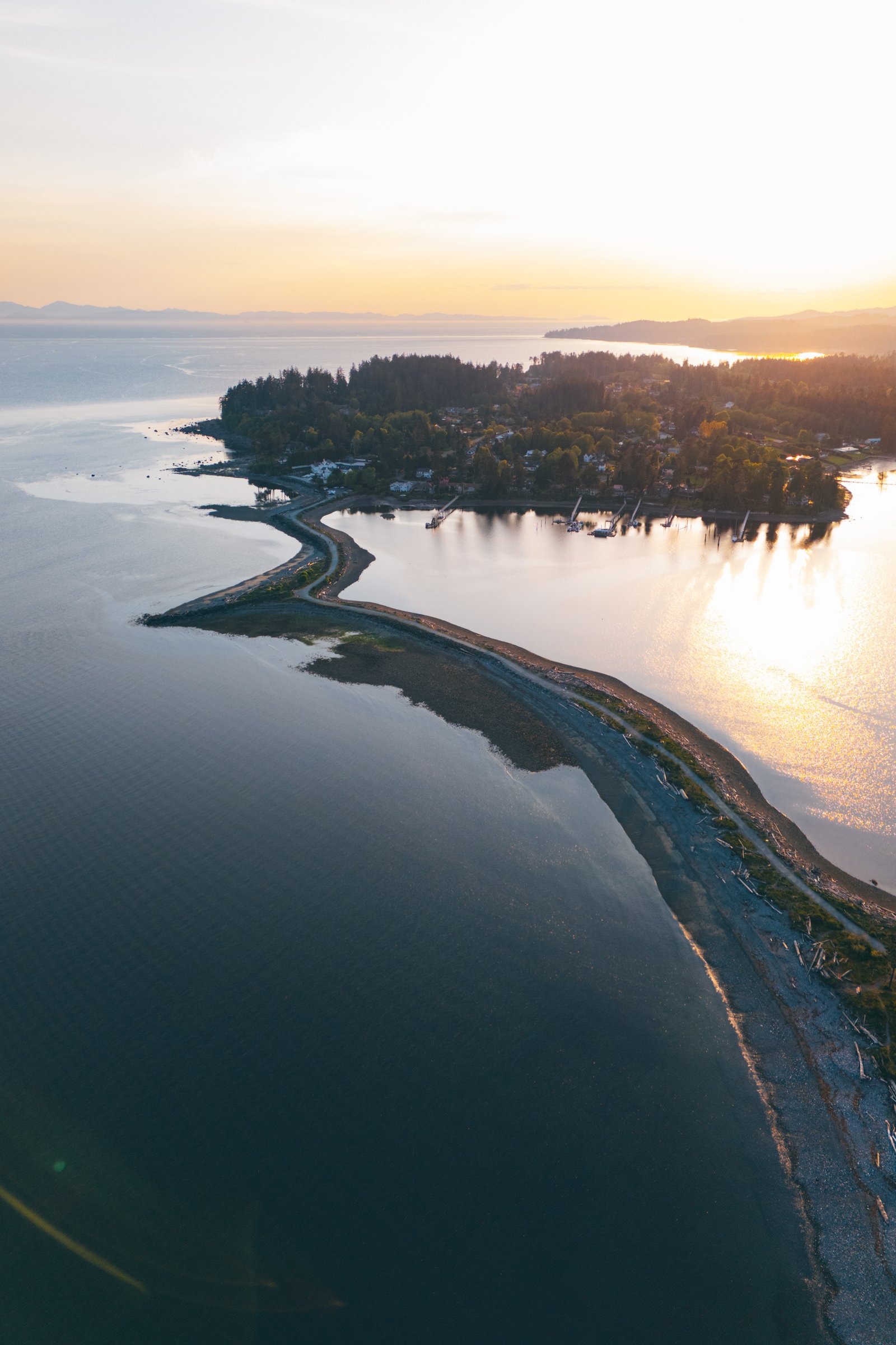 Sooke Harbour and Whiffin Spit shoreline