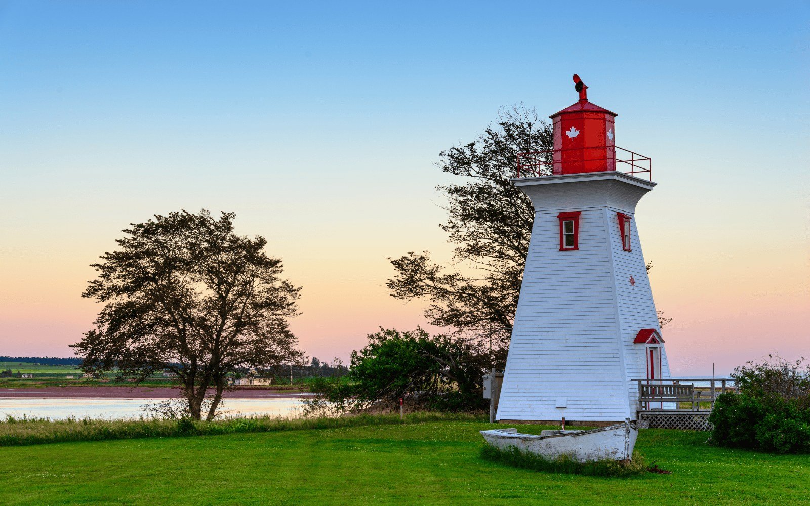 Souris lighthouse and harbour