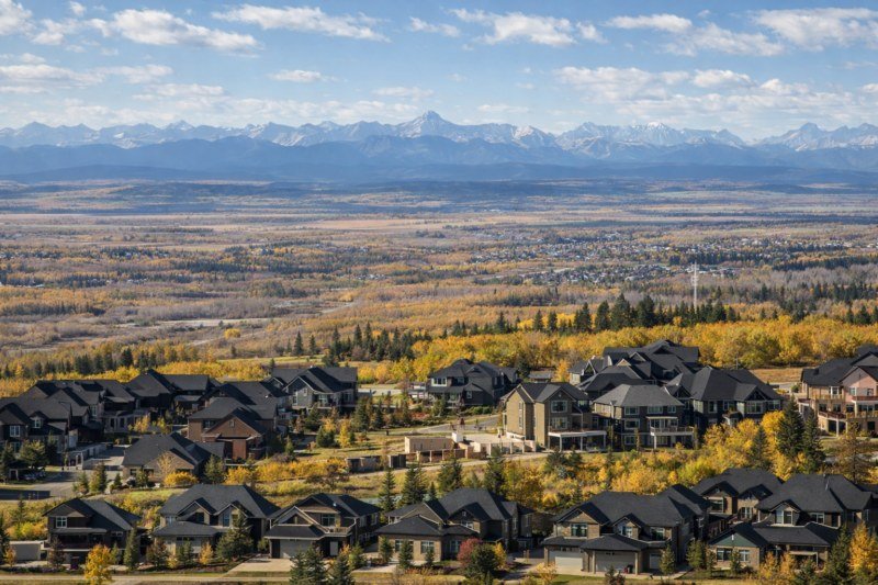 Springbank Alberta foothills estates and Rockies view
