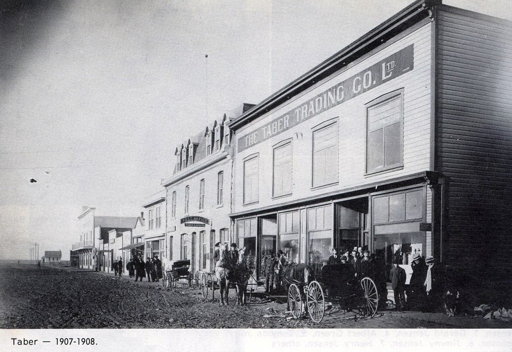 Taber Alberta historic downtown view