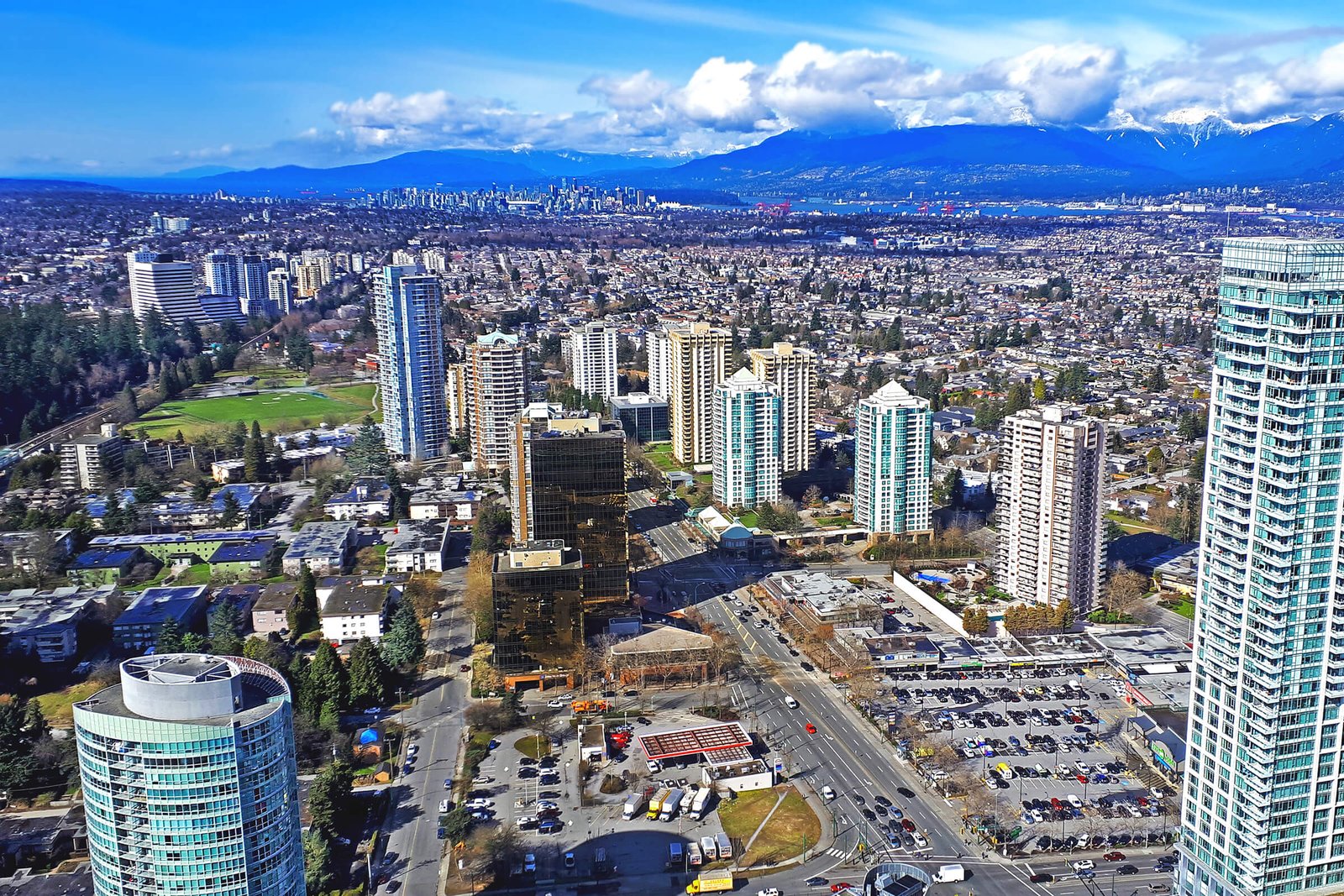 Coquitlam skyline where Xtreme Security provides security guard services