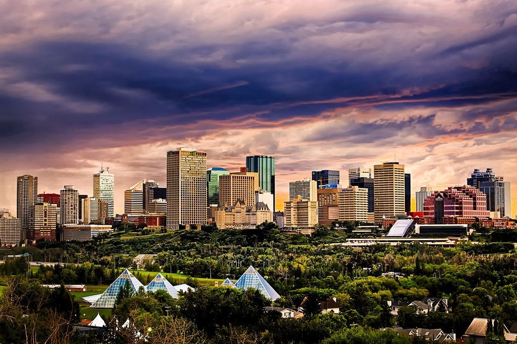Fort Saskatchewan skyline where Xtreme Security provides security guard services